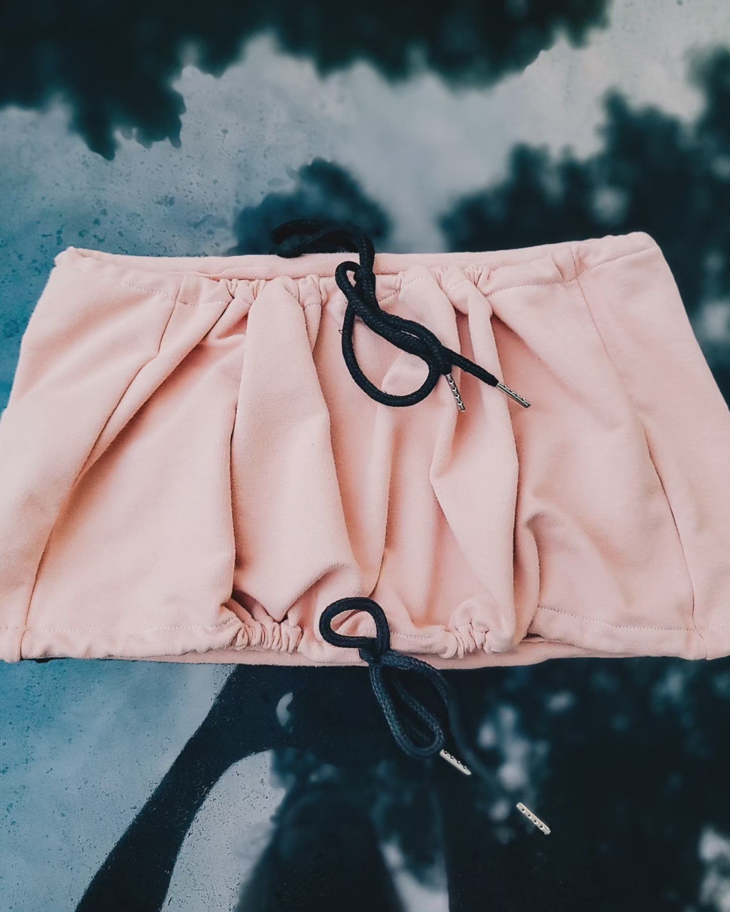 Peach Nike adjustable bandeau top