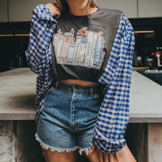 Taylor Swift tee x plaid