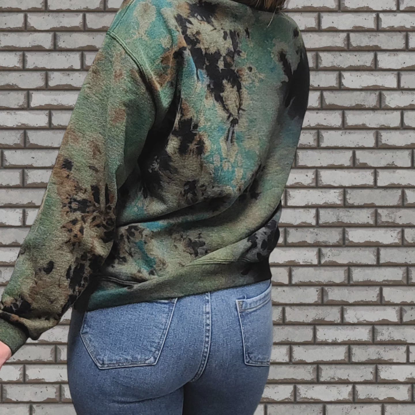 Kill Brand reverse tie dye crewneck