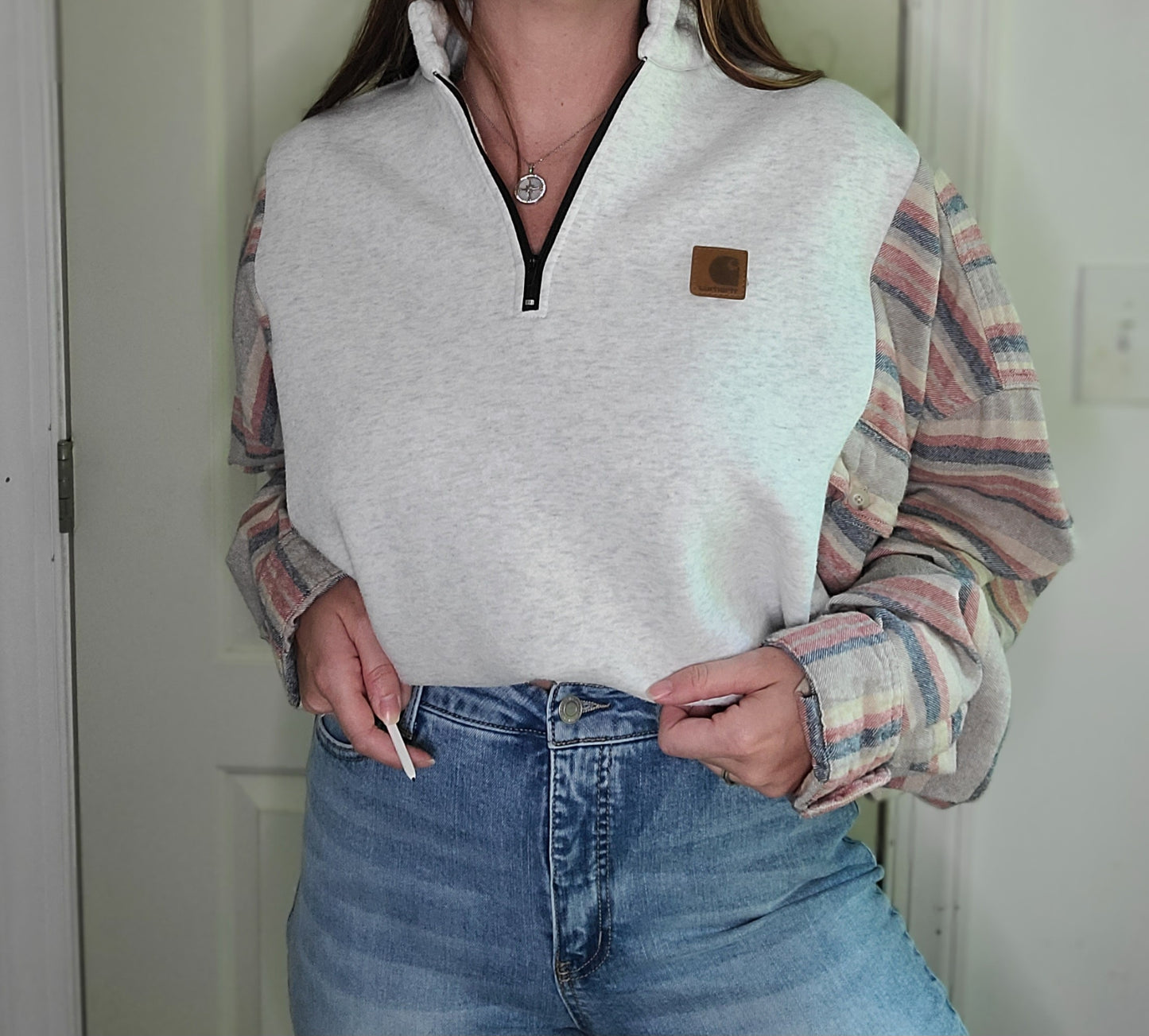 Quarter zip carhartt x flannel