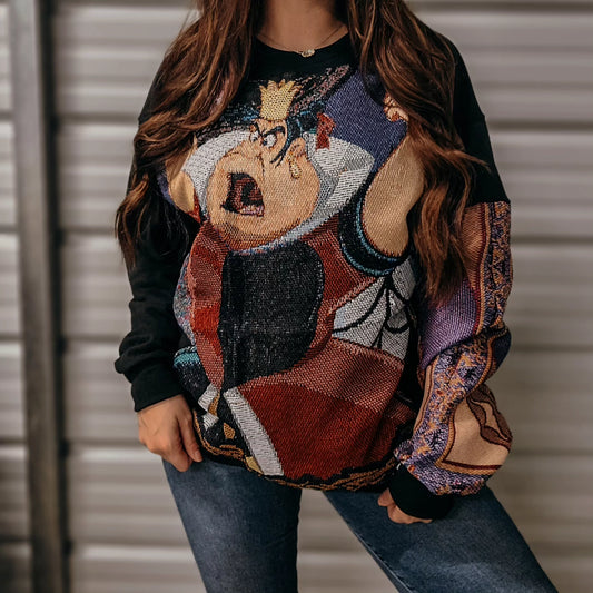 ❤️ Queen of Hearts tapestry crewneck