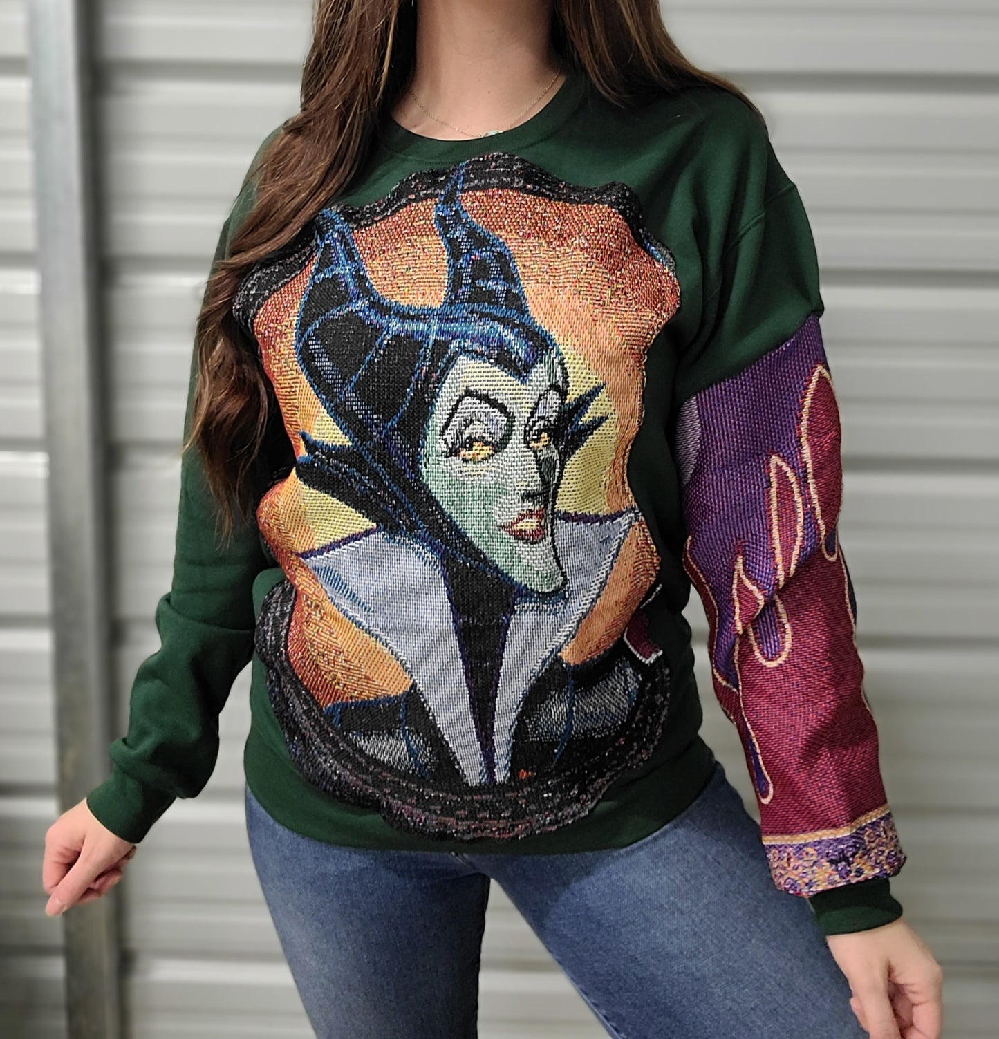 🖤 Maleficent tapestry crewneck