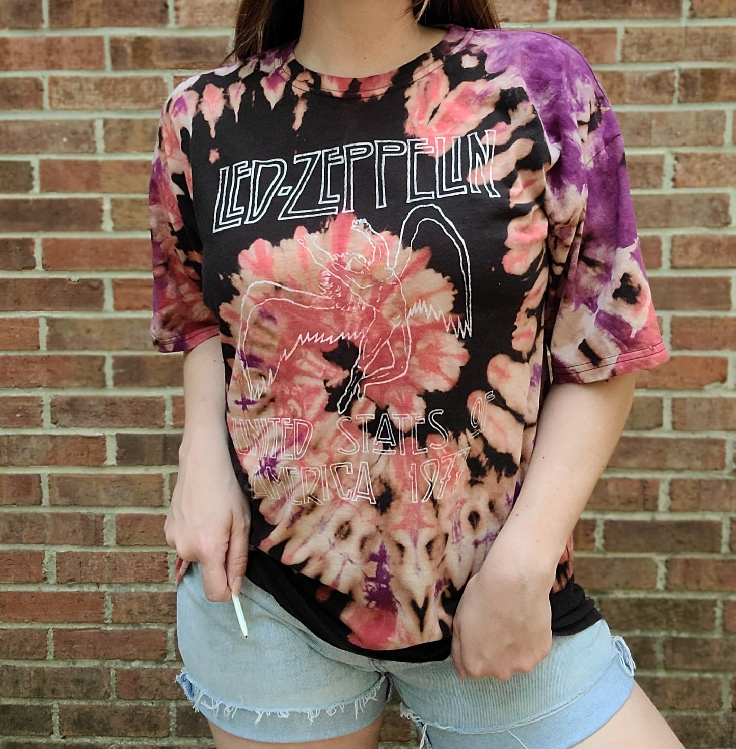 Led Zeppelin custom dyed tee