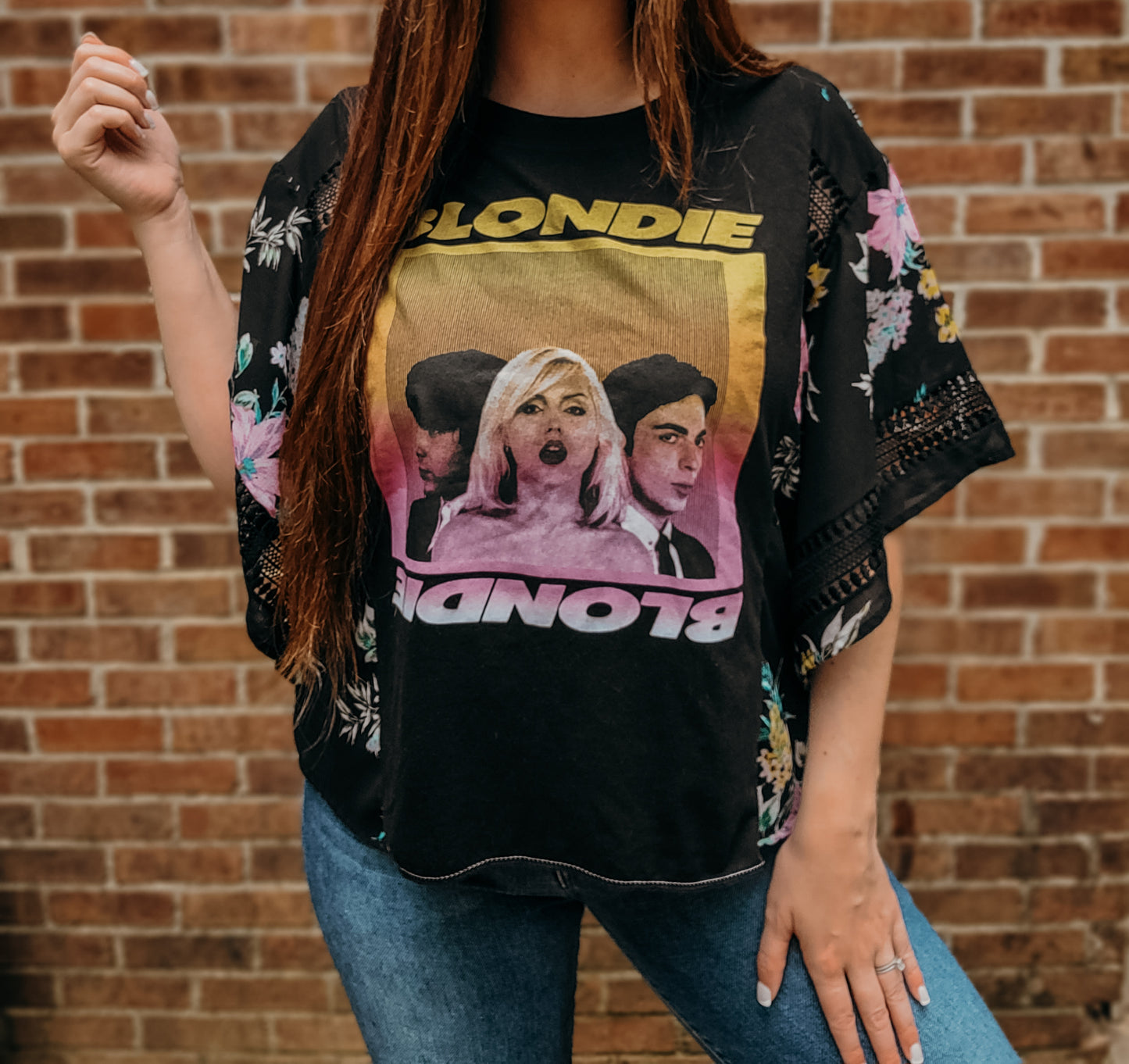 Blondie boho floral tee