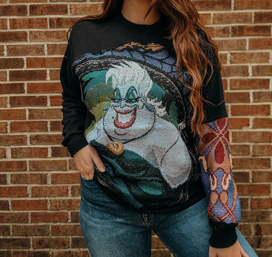 Disney Ursula tapestry crewneck