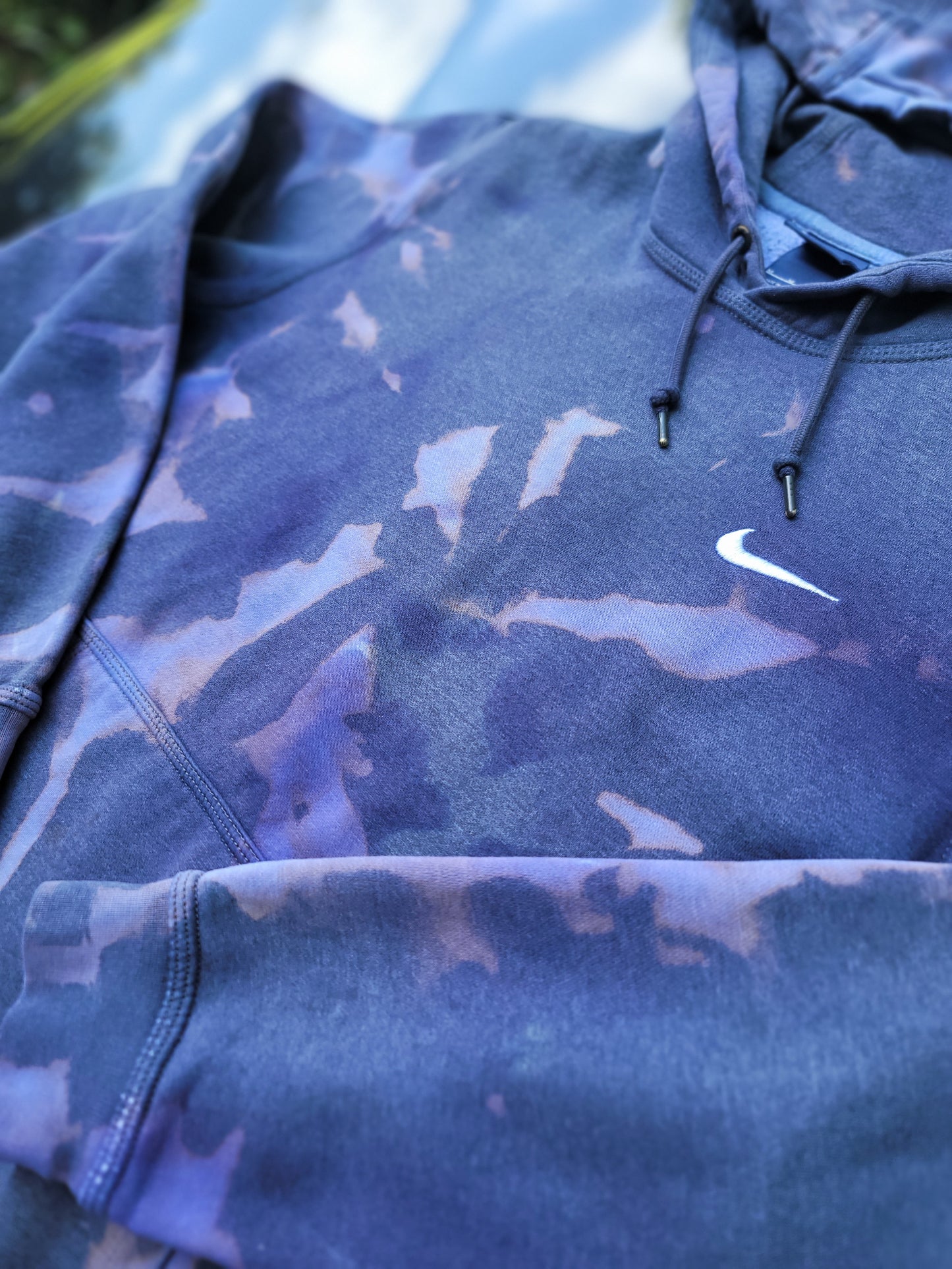 Reverse dyed Nike Hoodie