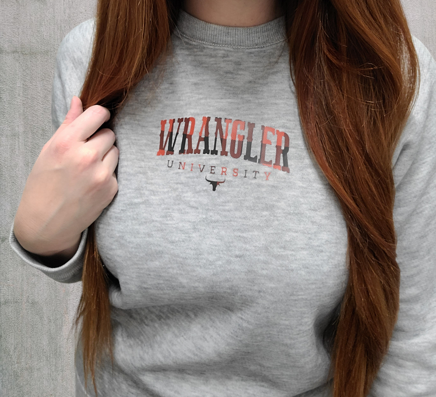 Vintage crewneck with wrangler logo