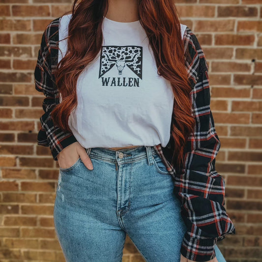 Morgan Wallen plaid tee