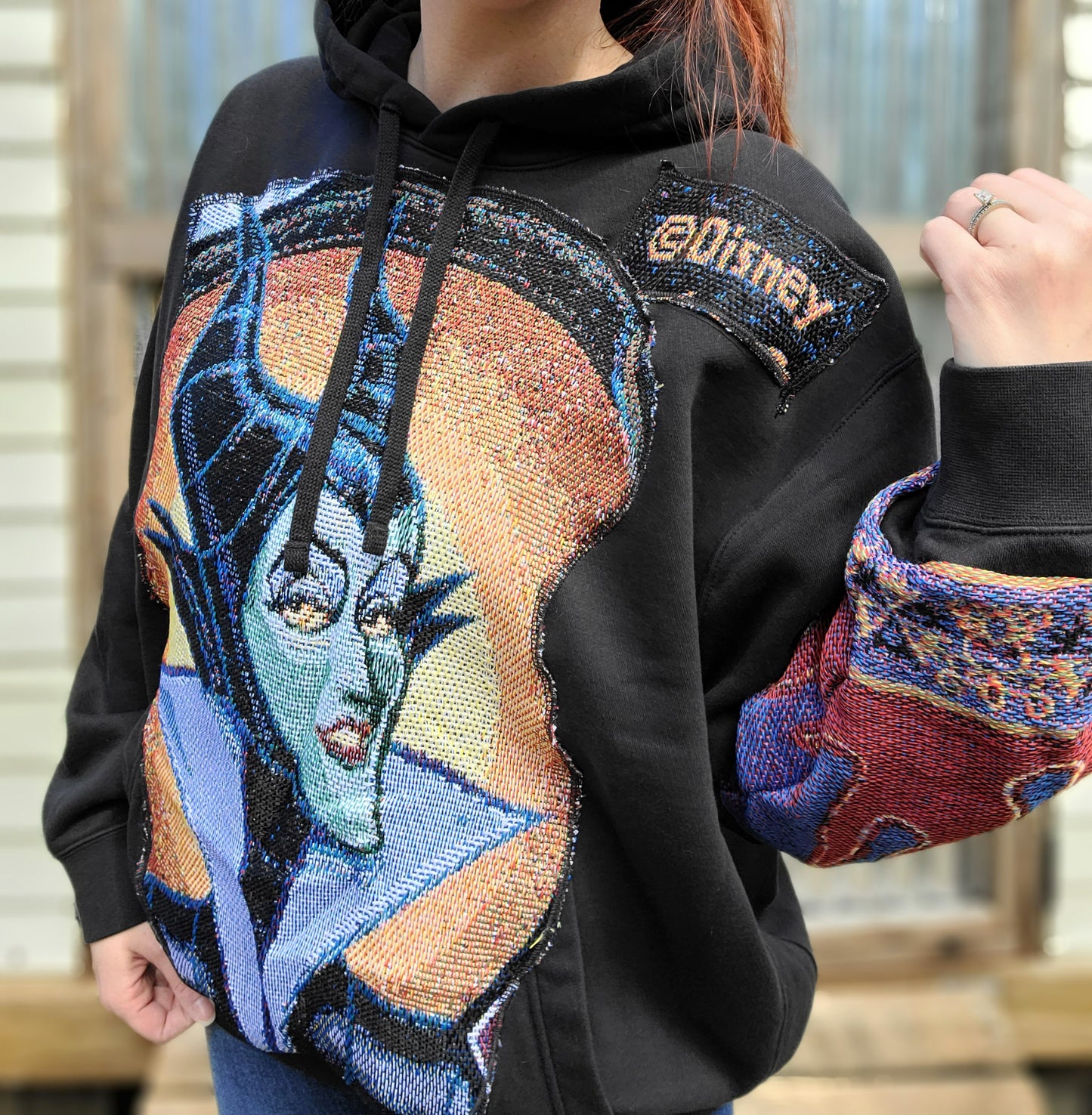 🖤 Maleficent tapestry hoodie