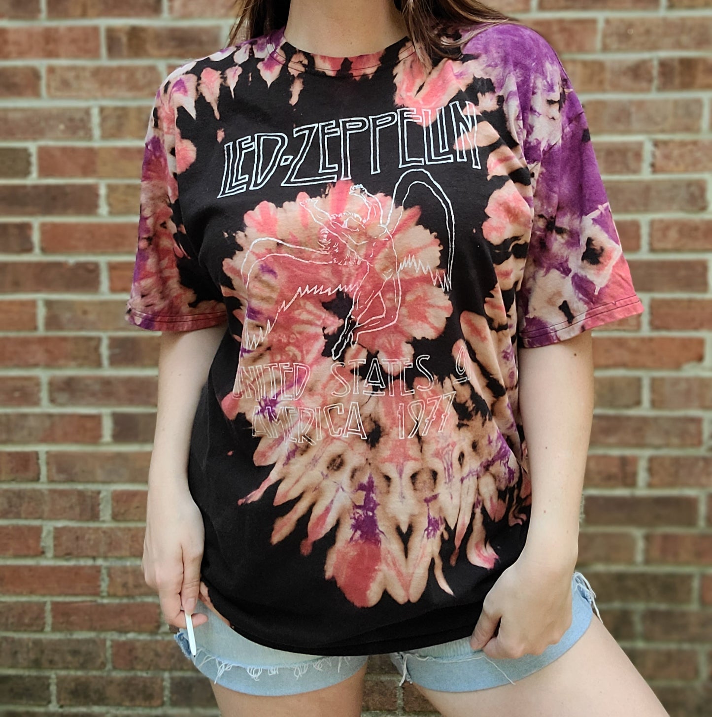 Led Zeppelin custom dyed tee