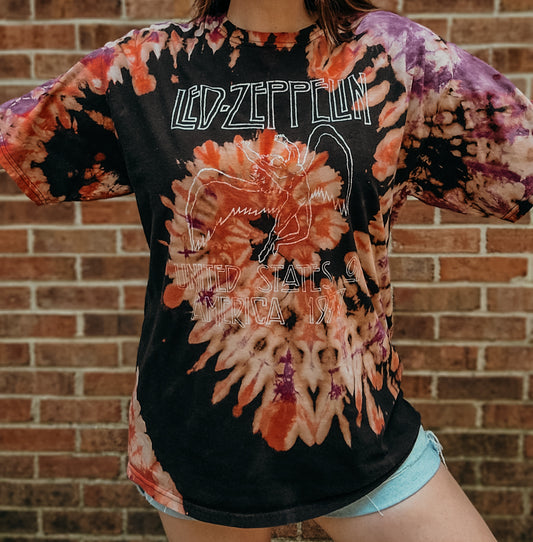 Led Zeppelin custom dyed tee