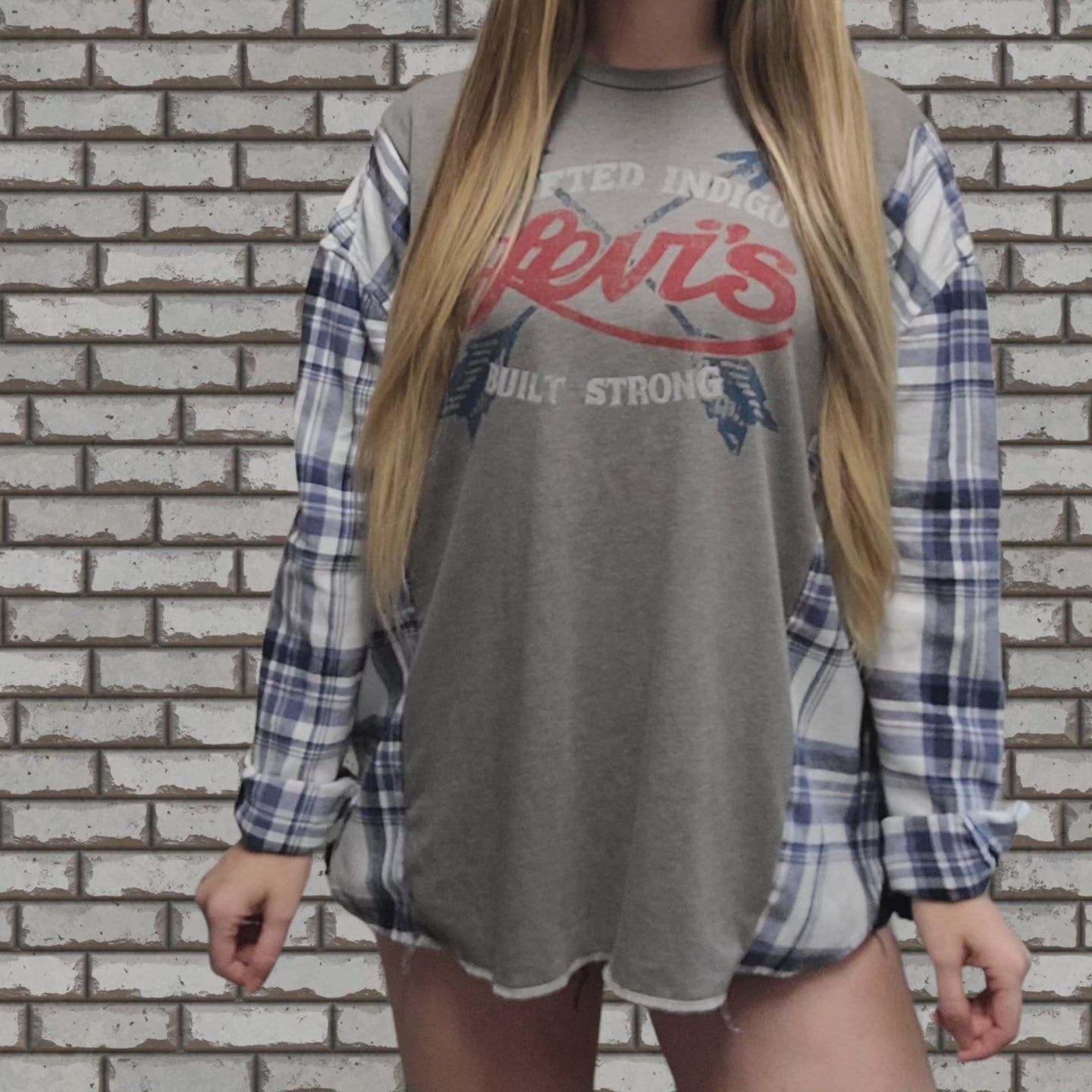 Levi's flannel tee