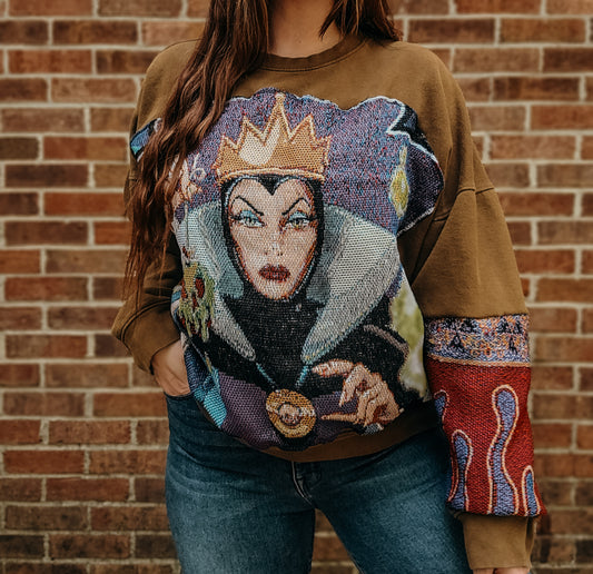 Disney Villain Evil Queen Tapestry Crewneck